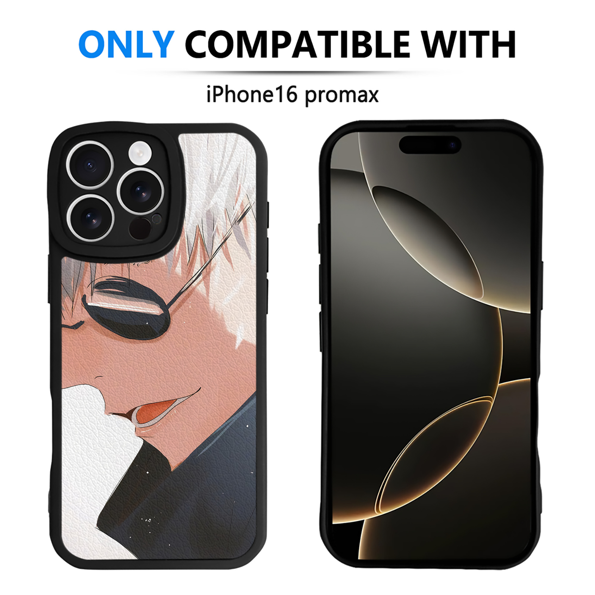 （画像用） 呪術廻戦 Jujutsu Kaisen 【iPhone 16シリーズ対応】シリコンスマホケース（レザー調） 材質：シリコン